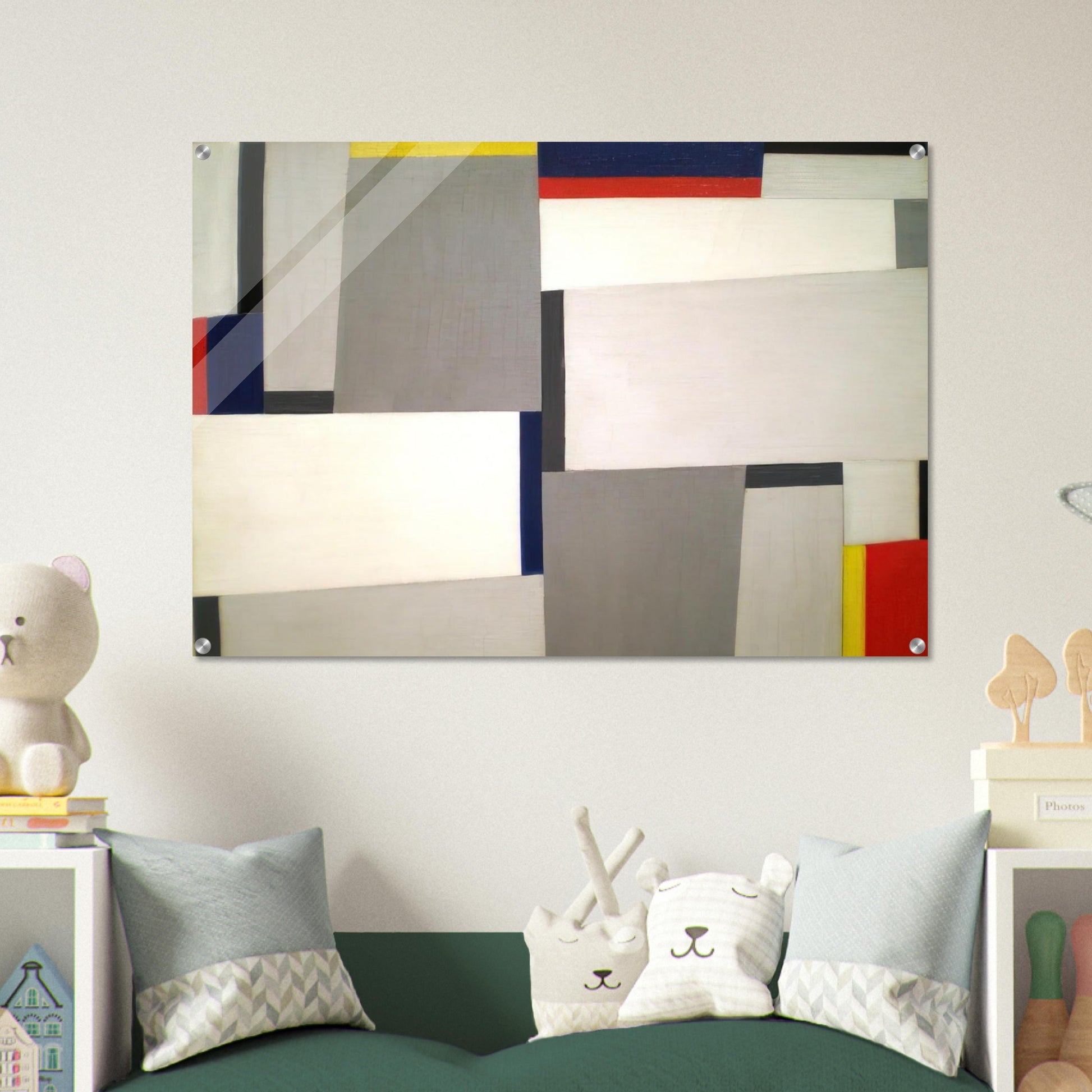 Relational Painting #73 - 1954 - Fritz Glarner Acrylic Print - 70x100 cm / 28x40″ inches