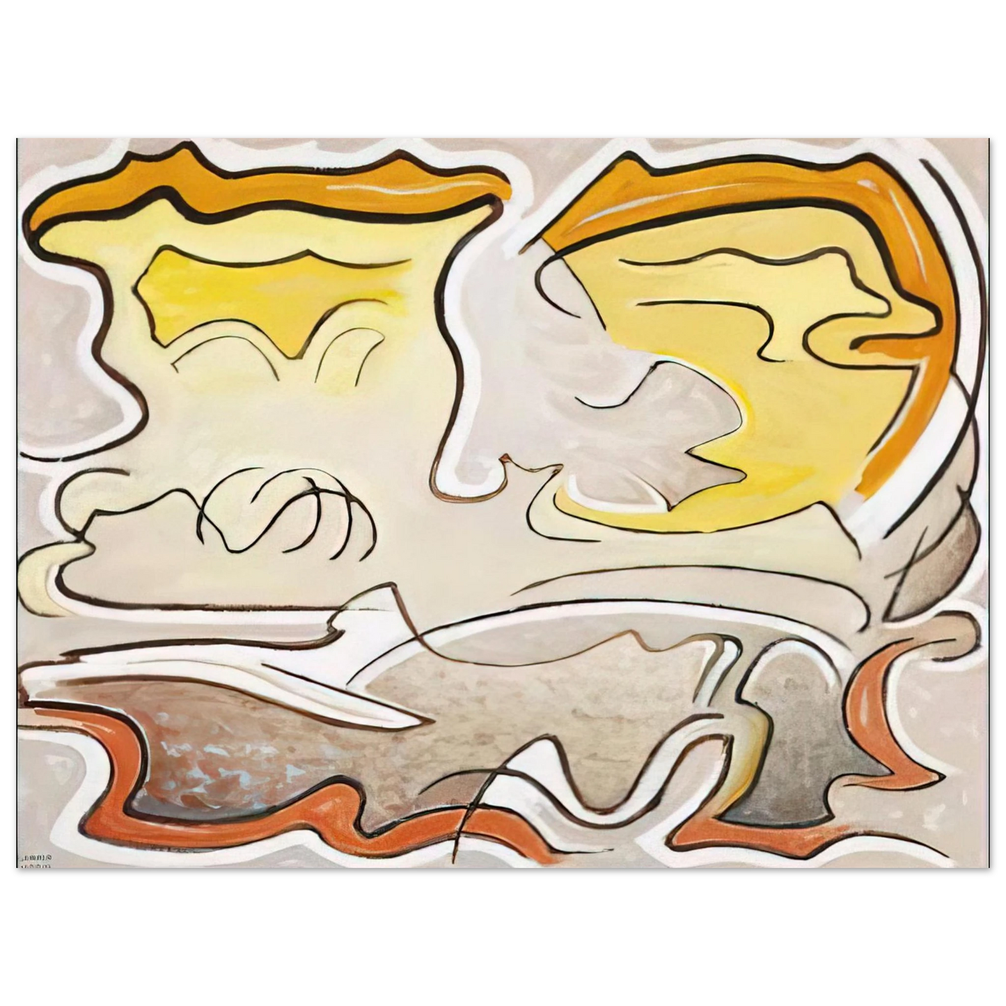 Lawren Harris - LSH 83 - 1957  75x100 cm / 30x40inches Fine Art Poster