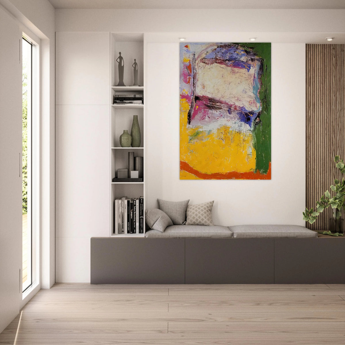 Bay - 1958 - Gene Davis Art Prints - 100x150 cm / 40x60″ inches | Gene Davis Poster | Gene Davis Prints
