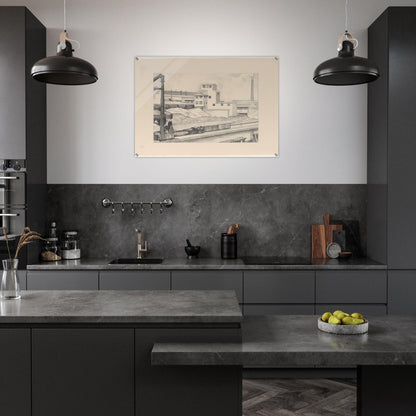 Industrial Series, #1 - 1928 - Charles Sheeler Acrylic Print - 70x100 cm / 28x40″ inches