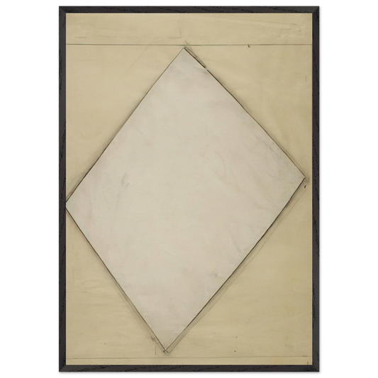 Study for White Sculpture - Ellsworth Kelly 70x100 cm / 28x40 inches Framed Art Print – Black Wooden Frame