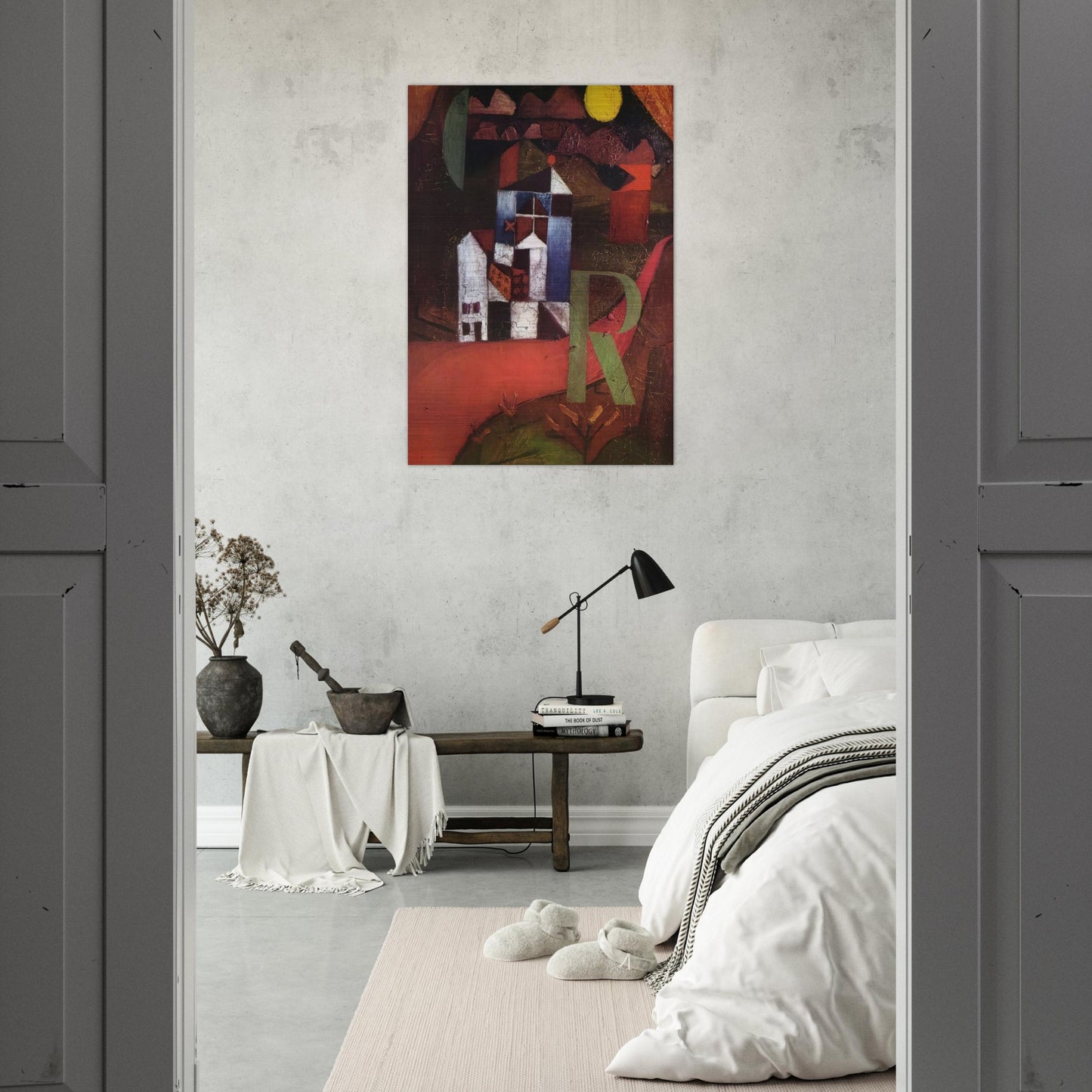 VILLA R 1919 - Paul Klee Brushed Aluminum Print - 70x100 cm / 28x40 inches | Paul Klee Aluminum Print | Paul Klee Prints