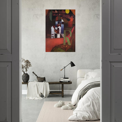 VILLA R 1919 - Paul Klee Brushed Aluminum Print - 70x100 cm / 28x40 inches | Paul Klee Aluminum Print | Paul Klee Prints