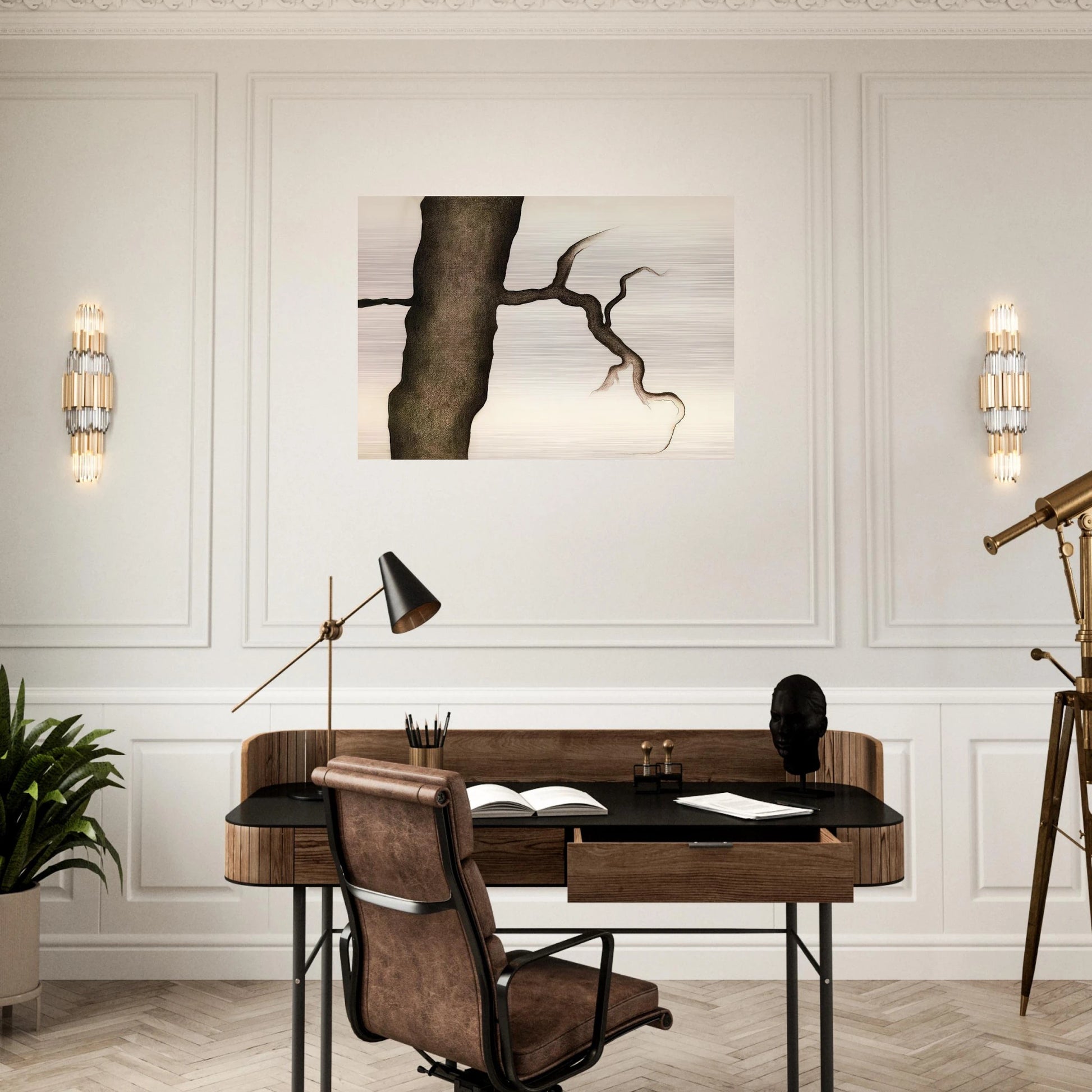 Drawing III - Georgia O'Keeffe Brushed Aluminum Print - 70x100 cm / 28x40 inches | Georgia O'Keeffe Aluminum Print | Georgia O'Keeffe Prints
