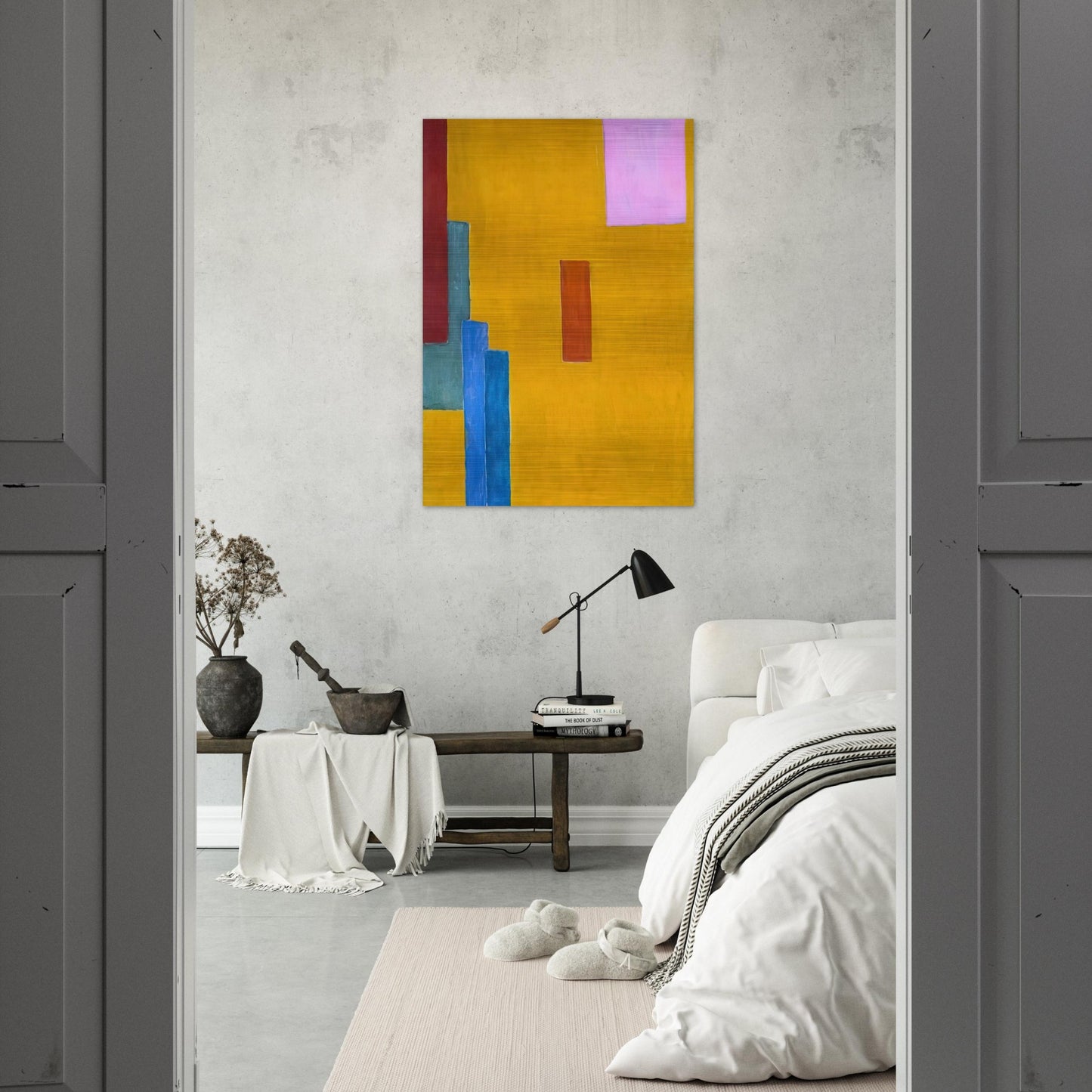 ABSTRACT PAINTING 1914 - Vanessa Bell Brushed Aluminum Print - 70x100 cm / 28x40 inches | Vanessa Bell Aluminum Print | Vanessa Bell Prints