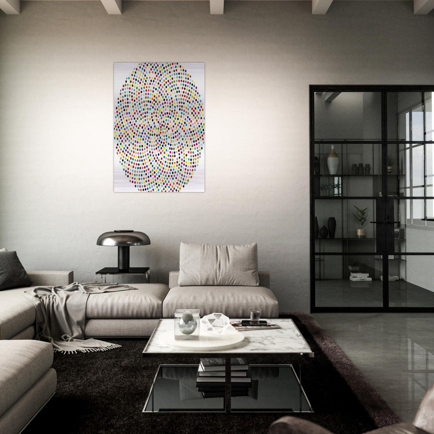 VALIUM - Damien Hirst Brushed Aluminum Print - 70x100 cm / 28x40 inches | Damien Hirst Aluminum Print | Damien Hirst Prints