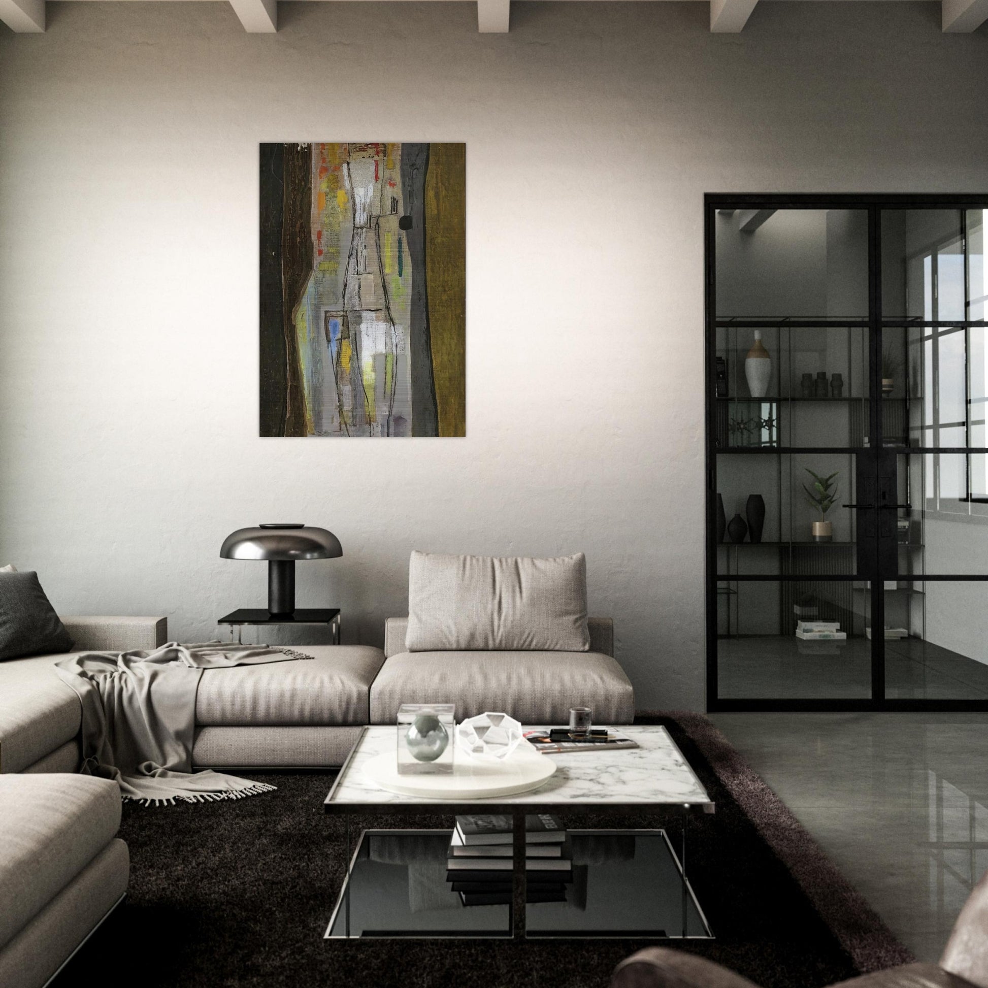 Stratificazione I - Art Informel - Bice Lazzari Brushed Aluminum Print - 70x100 cm / 28x40 inches | Bice Lazzari Aluminum Print | Bice Lazzari Prints
