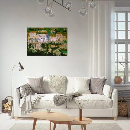 VIEW OF PORTDOGUE PORT ALUGER - Salvador Dali Brushed Aluminum Print - 70x100 cm / 28x40 inches | Salvador Dali Aluminum Print | Salvador Dali Prints