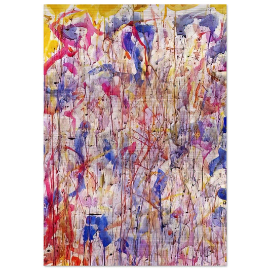 Untitled  SF57-008  - Sam Francis Brushed Aluminum Print - 70x100 cm / 28x40 inches | Sam Francis Aluminum Print | Sam Francis Prints