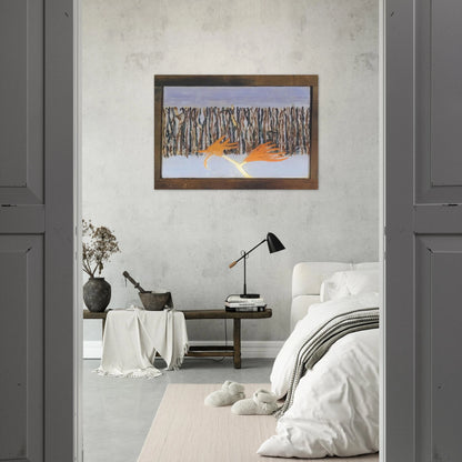 Burning Bush - 1953 - Forrest Bess Brushed Aluminum Print - 70x100 cm / 28x40 inches | Forrest Bess Aluminum Print | Forrest Bess Prints