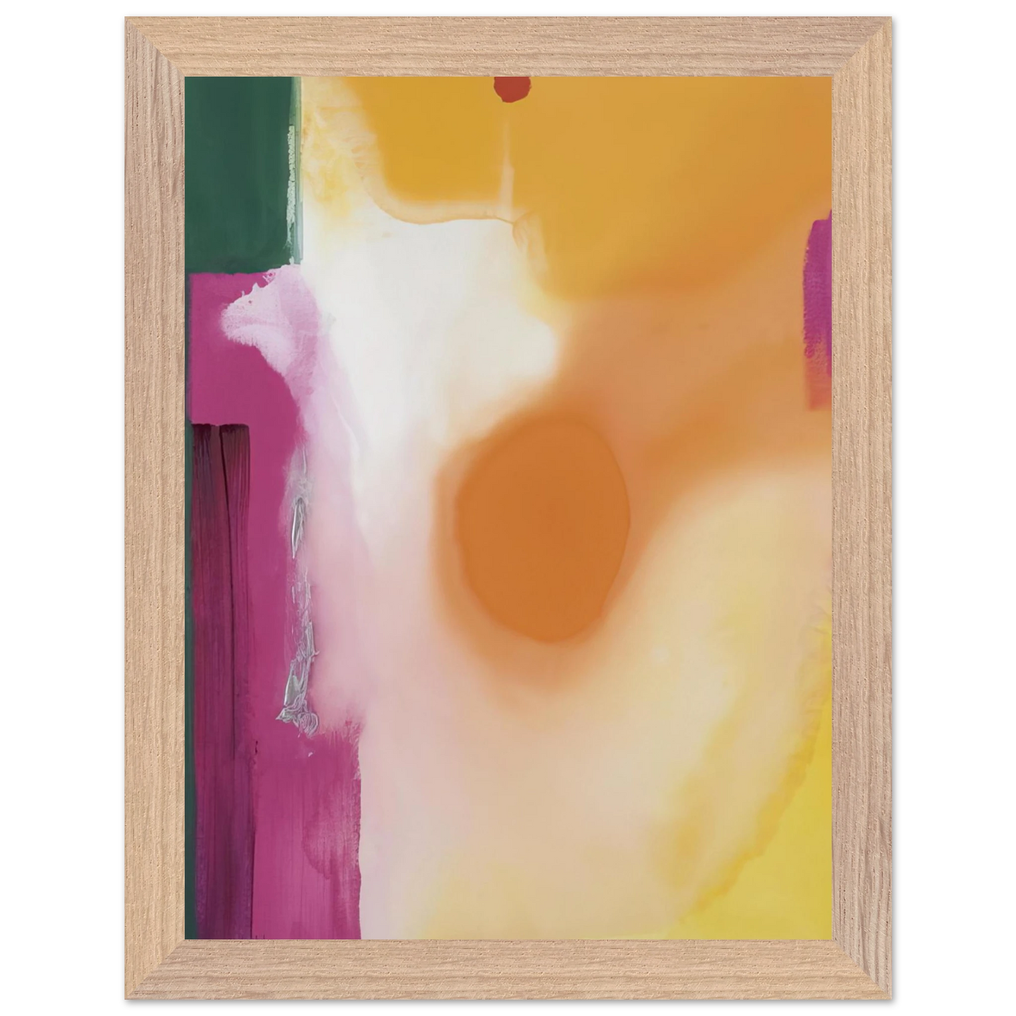 Helen Frankenthaler - Bullseye - 1989 Wall art - 50x70 cm / 20x28 inches - Premium Wooden Framed Poster With Fine Art Paper-canvas - Wood frame