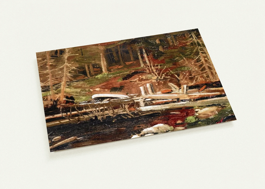OLD LUMBER DAM ALGONQUIN PARK 1912 By Tom Thomson Pack of 10 Post Cards | Tom Thomson Post Cards | A6 (10.5 x 14.8 cm) - 4.1 x 5.8 inches