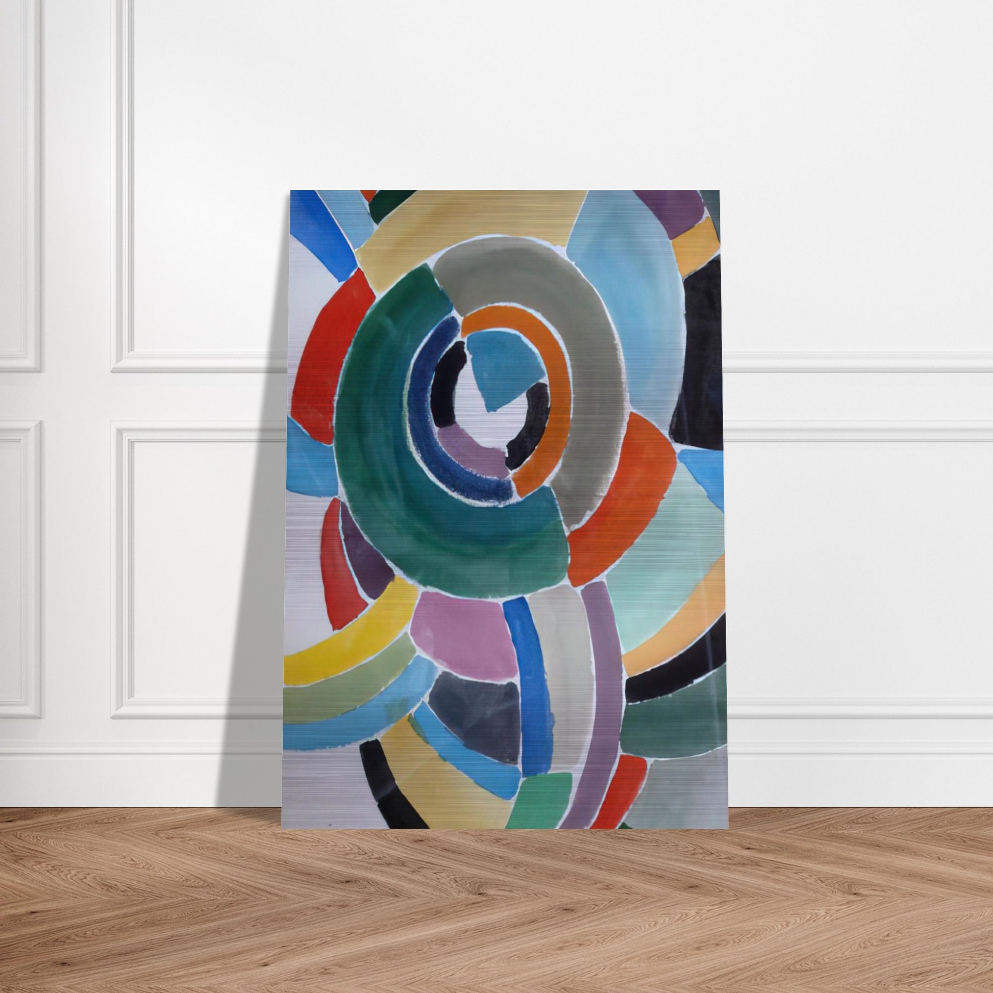 ORFIZME - Sonia Delaunay Brushed Aluminum Print - 70x100 cm / 28x40 inches | Sonia Delaunay Aluminum Print | Sonia Delaunay Prints