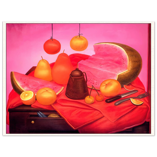 Fernando Botero - STILL LIFE WITH WATERMELON 1  75x100 cm / 30x40inches Fine Art Poster