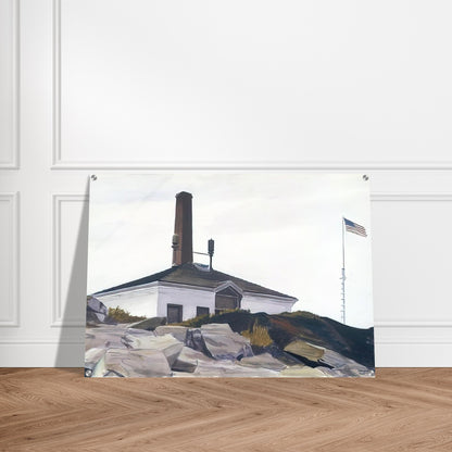 House of the Foghorn, I - Edward Hopper Acrylic Print - 70x100 cm / 28x40″ inches