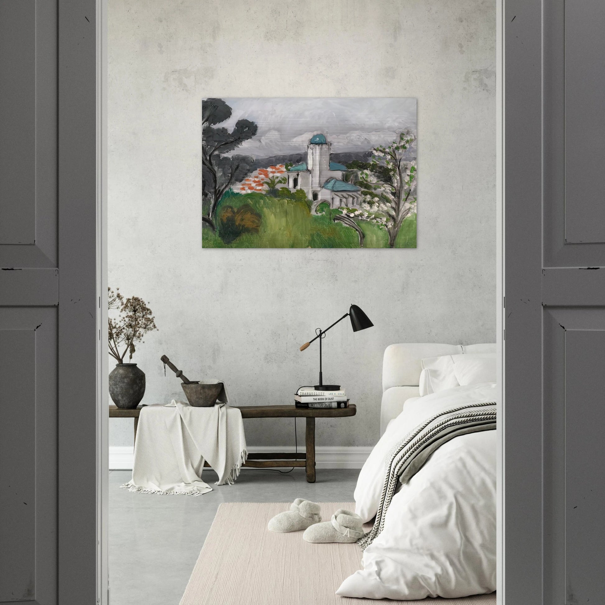 LA VILLA BLEUE 1918 - Henri Matisse Brushed Aluminum Print - 70x100 cm / 28x40 inches | Henri Matisse Aluminum Print | Henri Matisse Prints