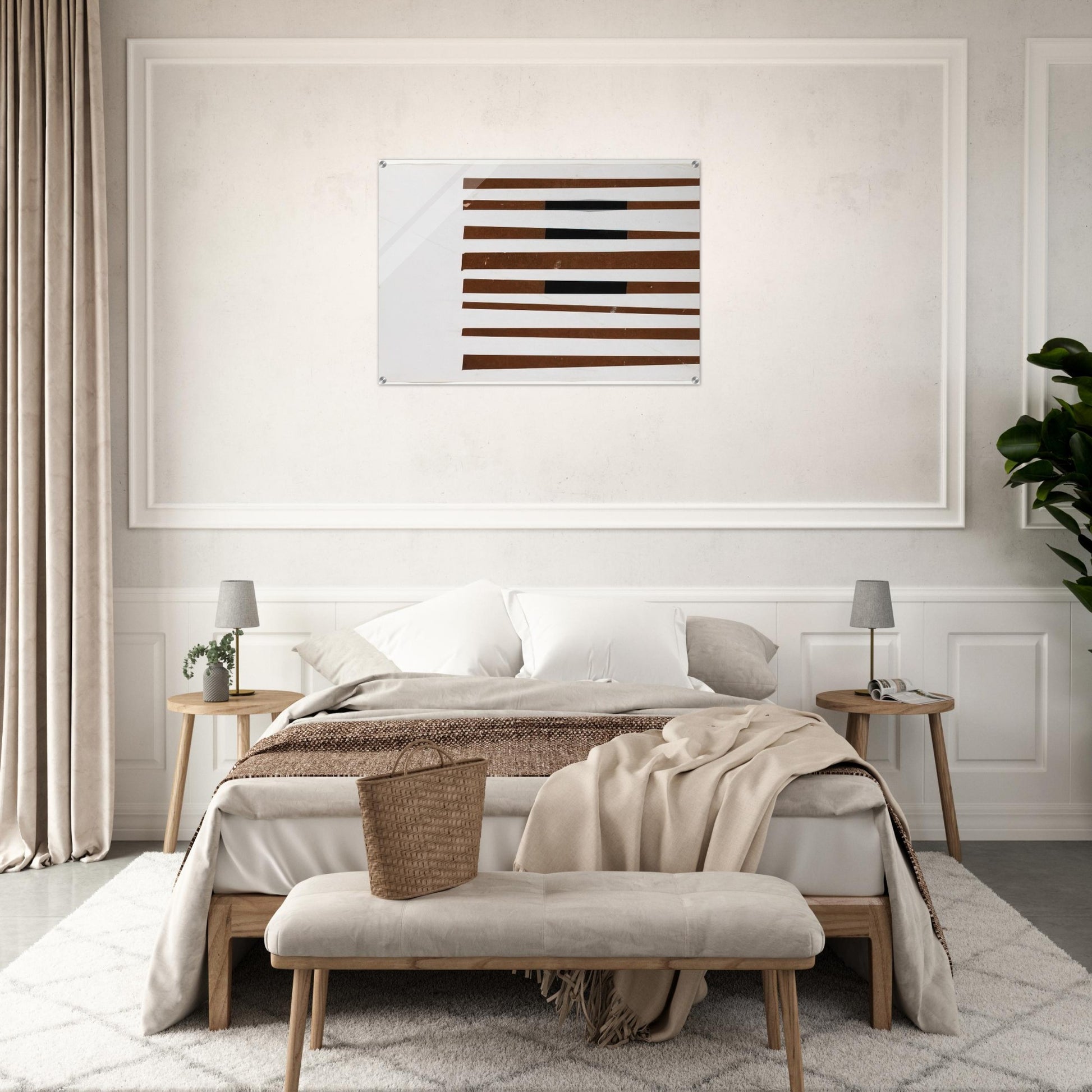 Black, Brown, White - Ellsworth Kelly Acrylic Print - 70x100 cm / 28x40″ inches