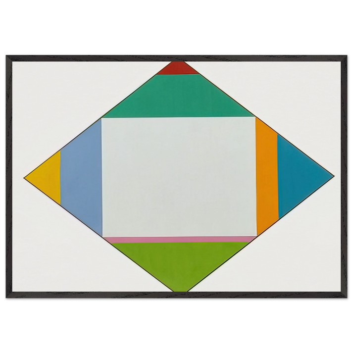 Expansion in Four Directions - 1962 - Max Bill 70x100 cm / 28x40 inches Framed Art Print – Black Wooden Frame