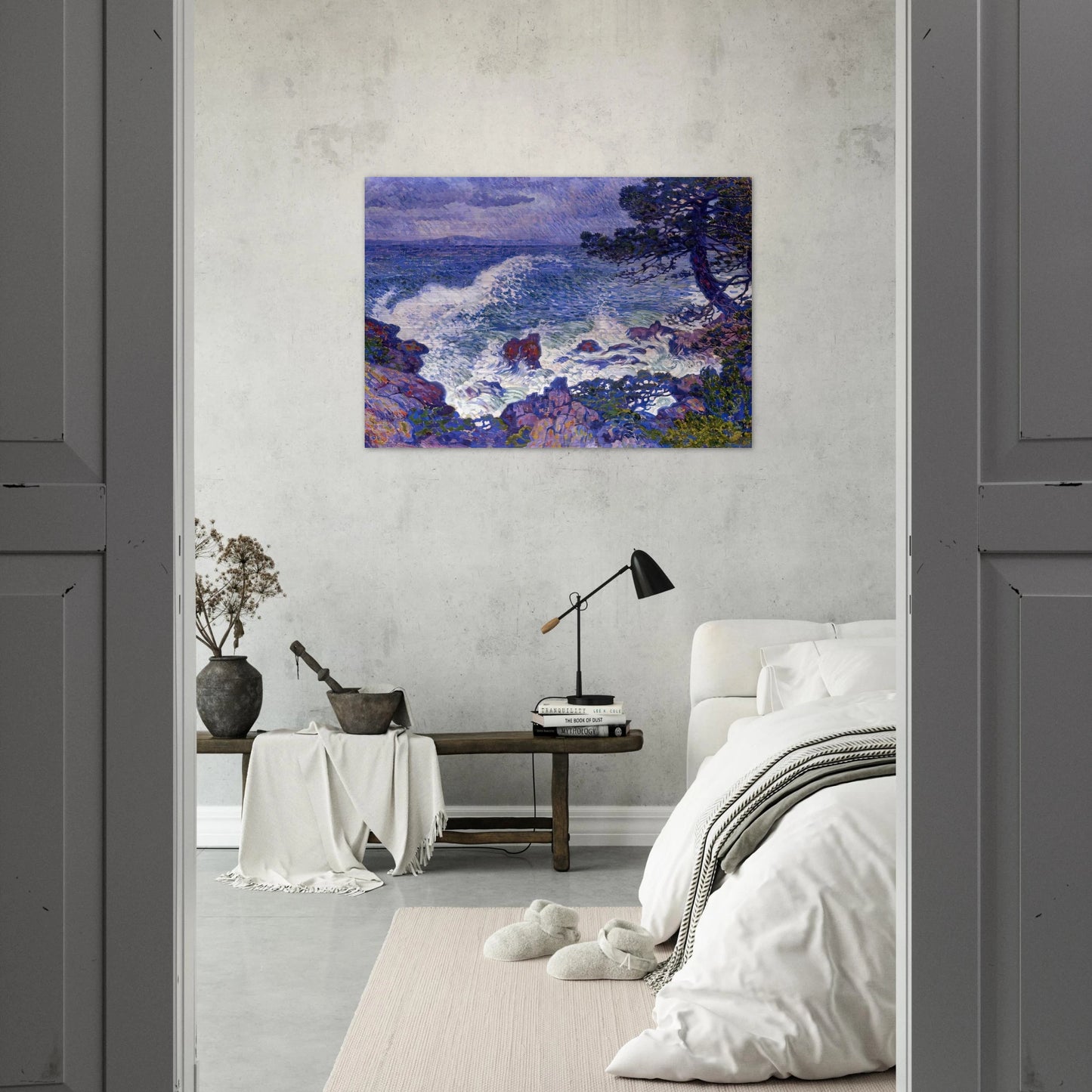 EAST WIND 1904 - Theo van Rysselberghe Brushed Aluminum Print - 70x100 cm / 28x40 inches | Theo van Rysselberghe Aluminum Print | Theo van Rysselberghe Prints