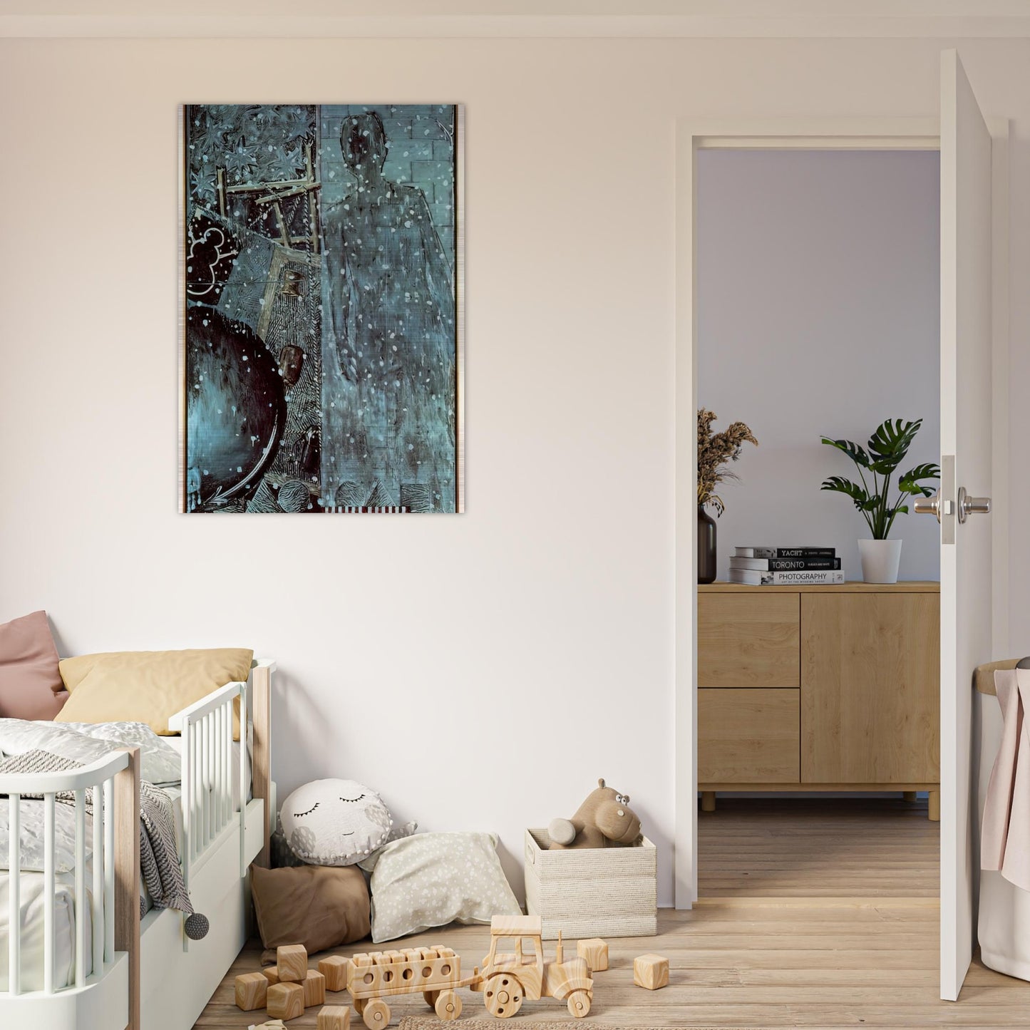WINTER - Jasper Johns Brushed Aluminum Print - 70x100 cm / 28x40 inches | Jasper Johns Aluminum Print | Jasper Johns Prints