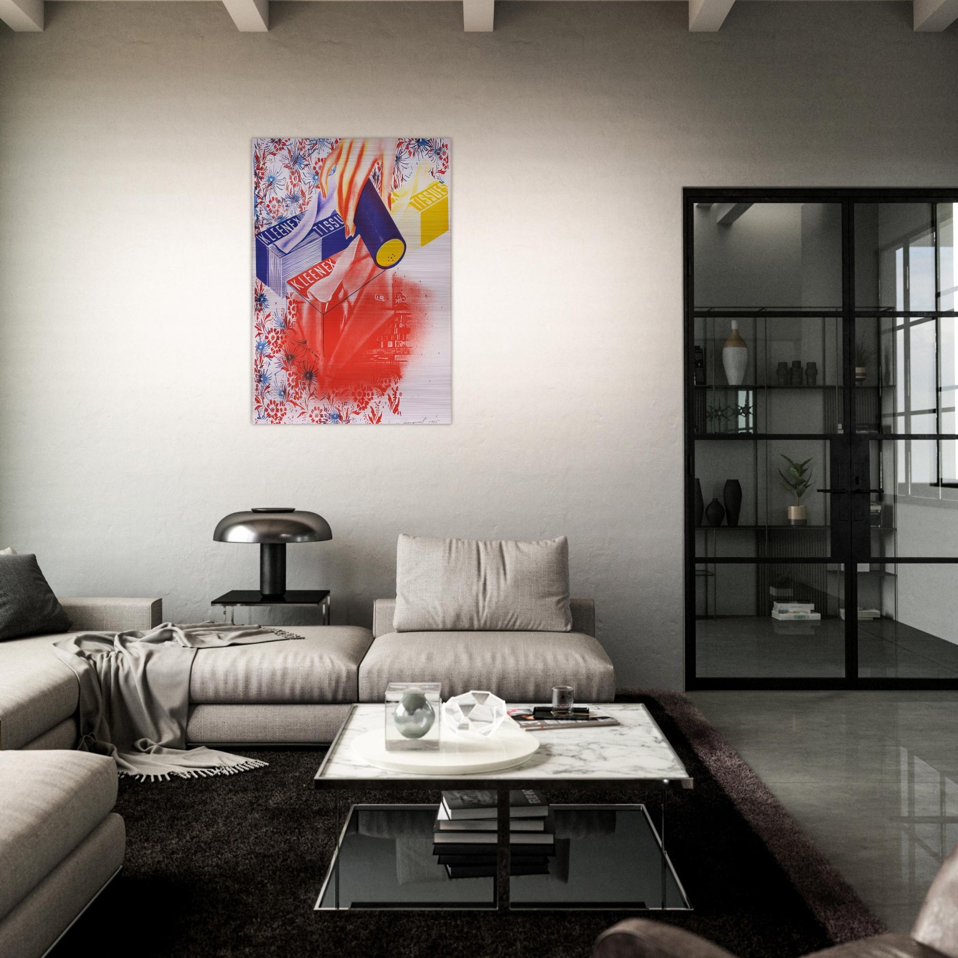 Campaign - James Rosenquist Brushed Aluminum Print - 70x100 cm / 28x40 inches | James Rosenquist Aluminum Print | James Rosenquist Prints