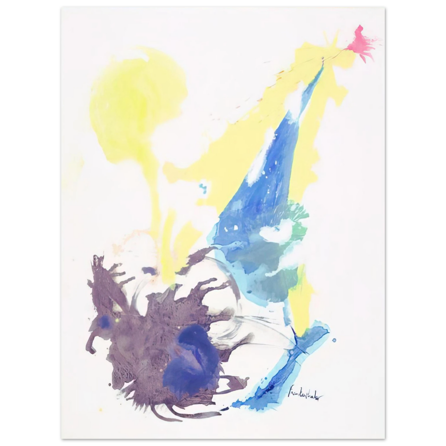 Helen Frankenthaler - Moving Day - 1961 Wall art - 15x20 cm / 6x8 inches - Fine Art Poster-canvas - -