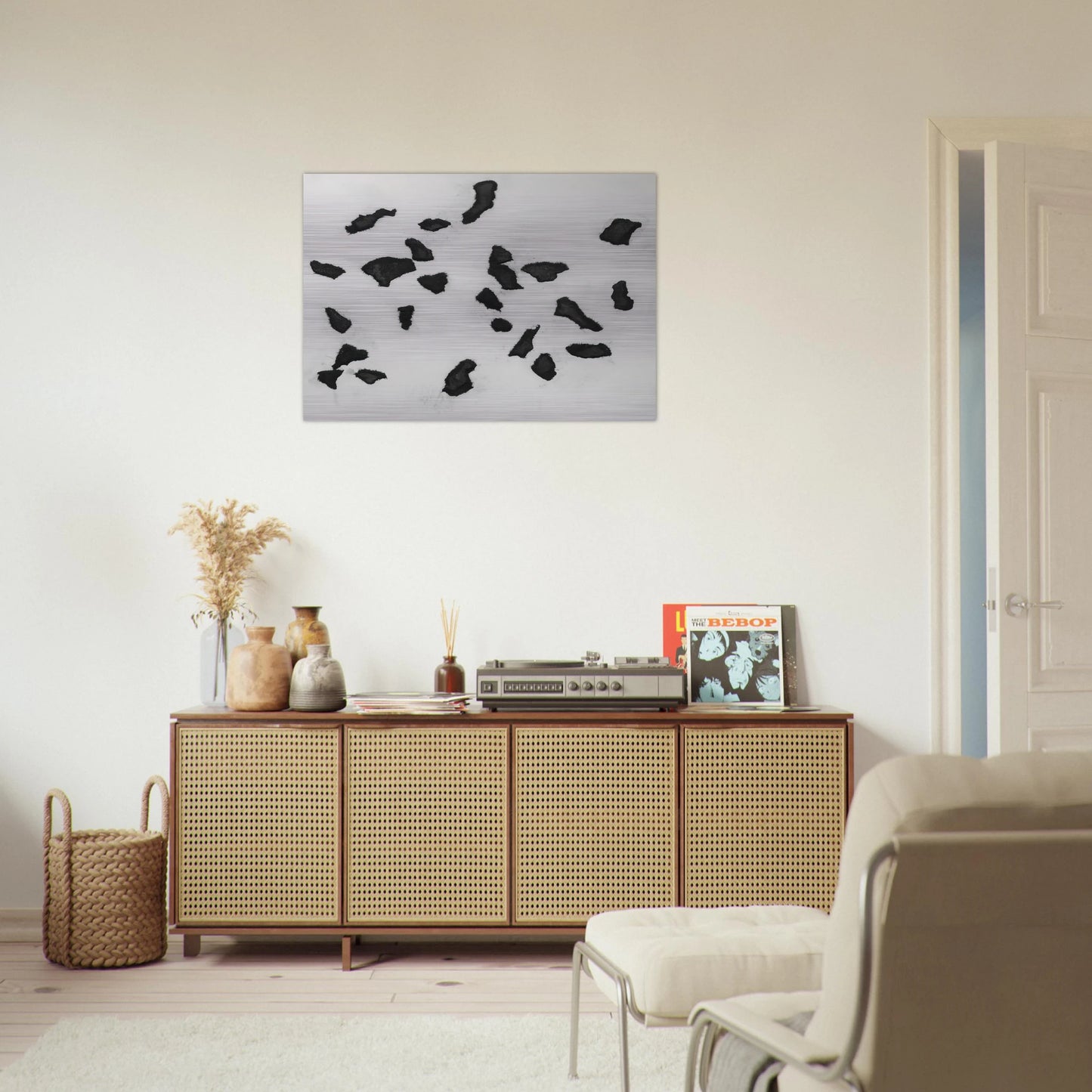 According to the Laws of Chance - Jean Arp Brushed Aluminum Print - 70x100 cm / 28x40 inches | Jean Arp Aluminum Print | Jean Arp Prints