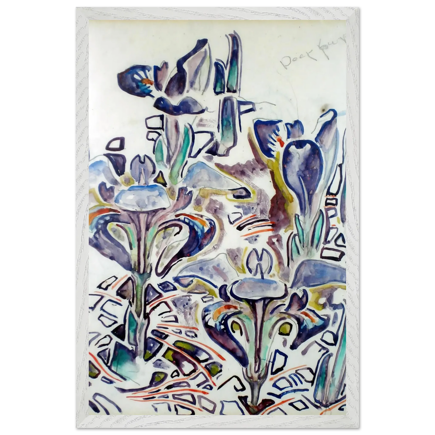 Walter Inglis Anderson - Walter Anderson Wall art - 21x29.7 cm / 8x12" - Premium Wooden Framed Poster With Fine Art Paper - Black frame