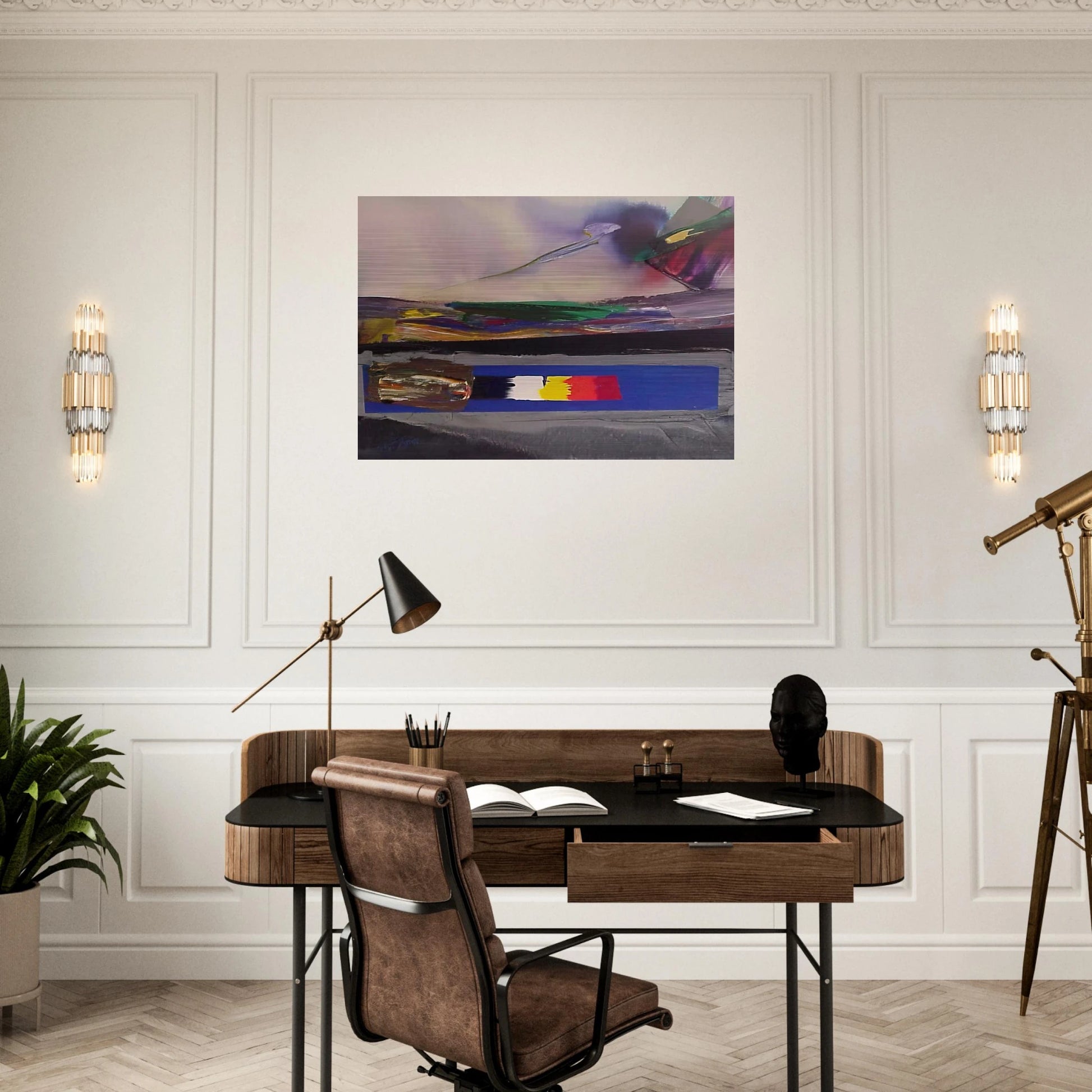 Phenomena Prism Yield - Paul Jenkins Brushed Aluminum Print - 70x100 cm / 28x40 inches | Paul Jenkins Aluminum Print | Paul Jenkins Prints