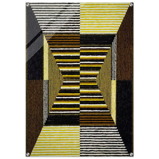 The Acrobatic Rectangle, Per Eleven - 1967 - Alfred Jensen Acrylic Print - 70x100 cm / 28x40″ inches | Alfred Jensen Wall Art | Alfred Jensen Prints