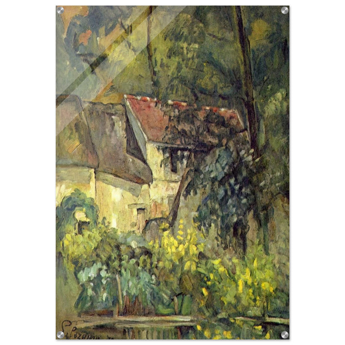 The House of Pere Lacroix in Auvers - Paul Cézanne Acrylic Print - 70x100 cm / 28x40″ inches
