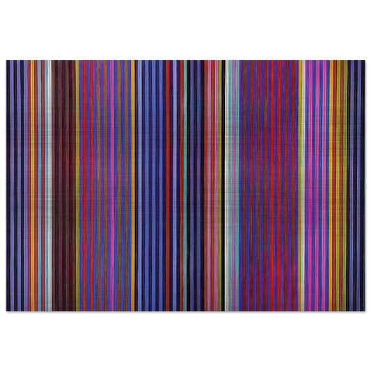 Red Witch - 1966 - Gene Davis Brushed Aluminum Print - 70x100 cm / 28x40 inches | Gene Davis Aluminum Print | Gene Davis Prints