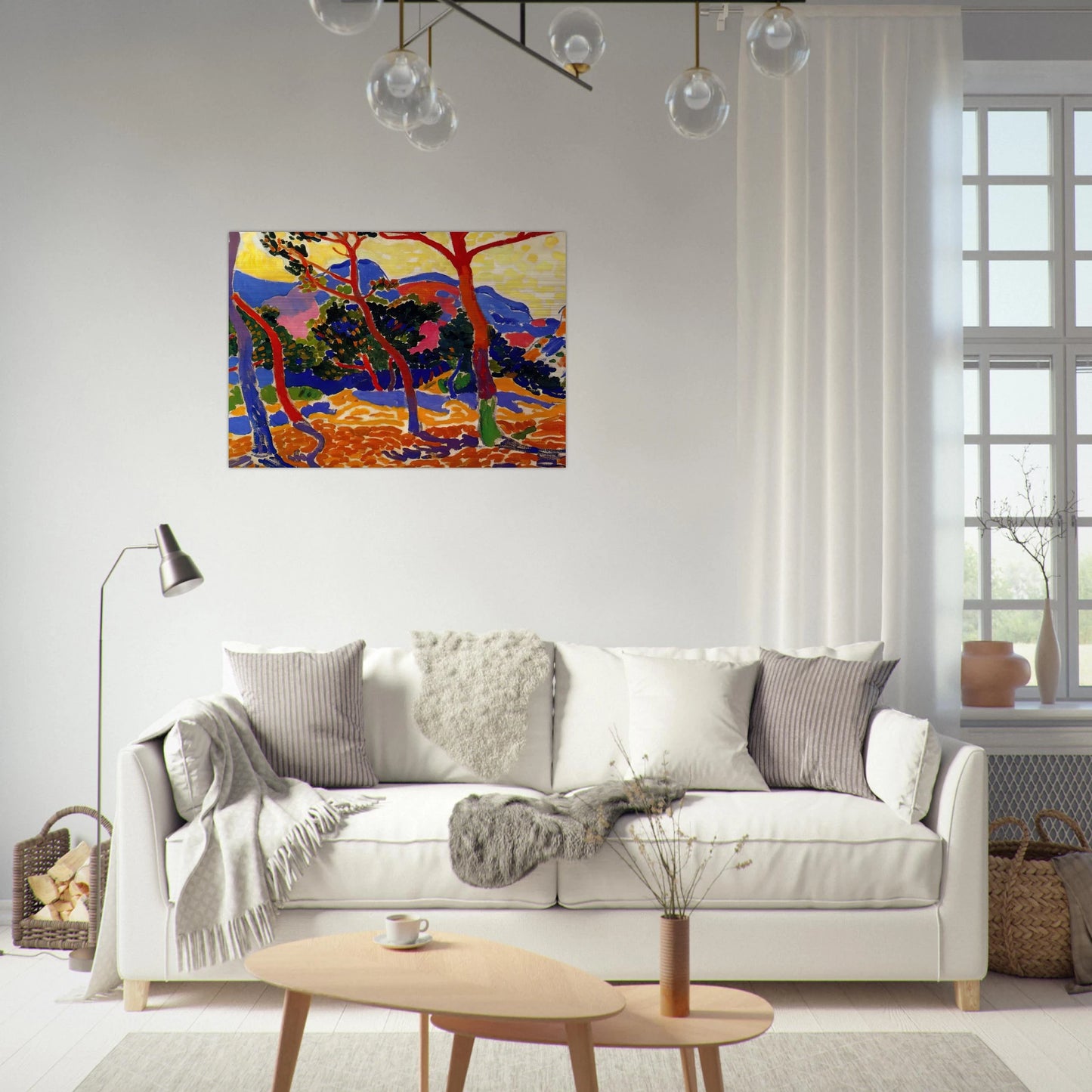 THE TREES - Andre Derain Brushed Aluminum Print - 70x100 cm / 28x40 inches | Andre Derain Aluminum Print | Andre Derain Prints