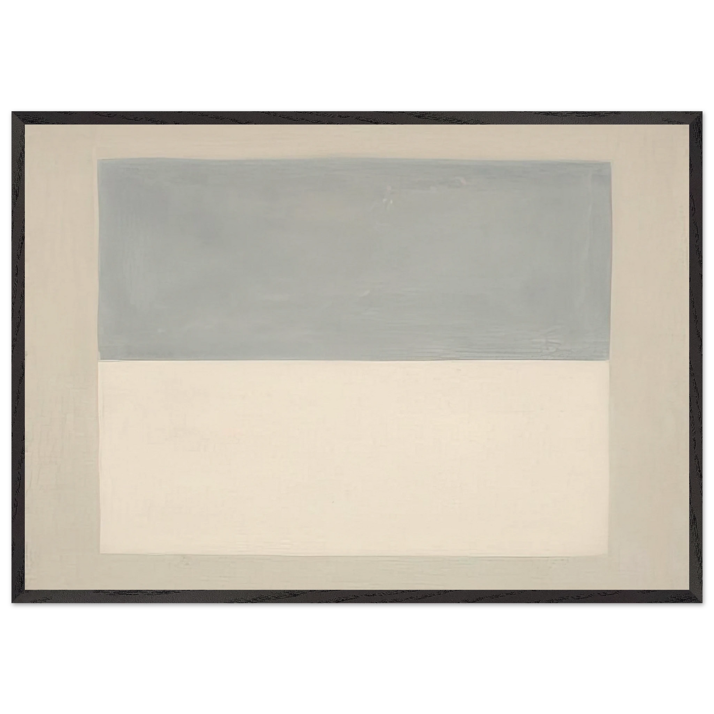 Rain  Study  - Agnes Martin 70x100 cm / 28x40 inches Framed Art Print – Black Wooden Frame