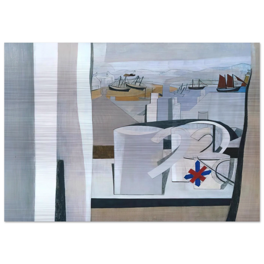 1943-45 St Ives, Cornwall - 1945 - Ben Nicholson Brushed Aluminum Print - 70x100 cm / 28x40 inches | Ben Nicholson Aluminum Print | Ben Nicholson Prints