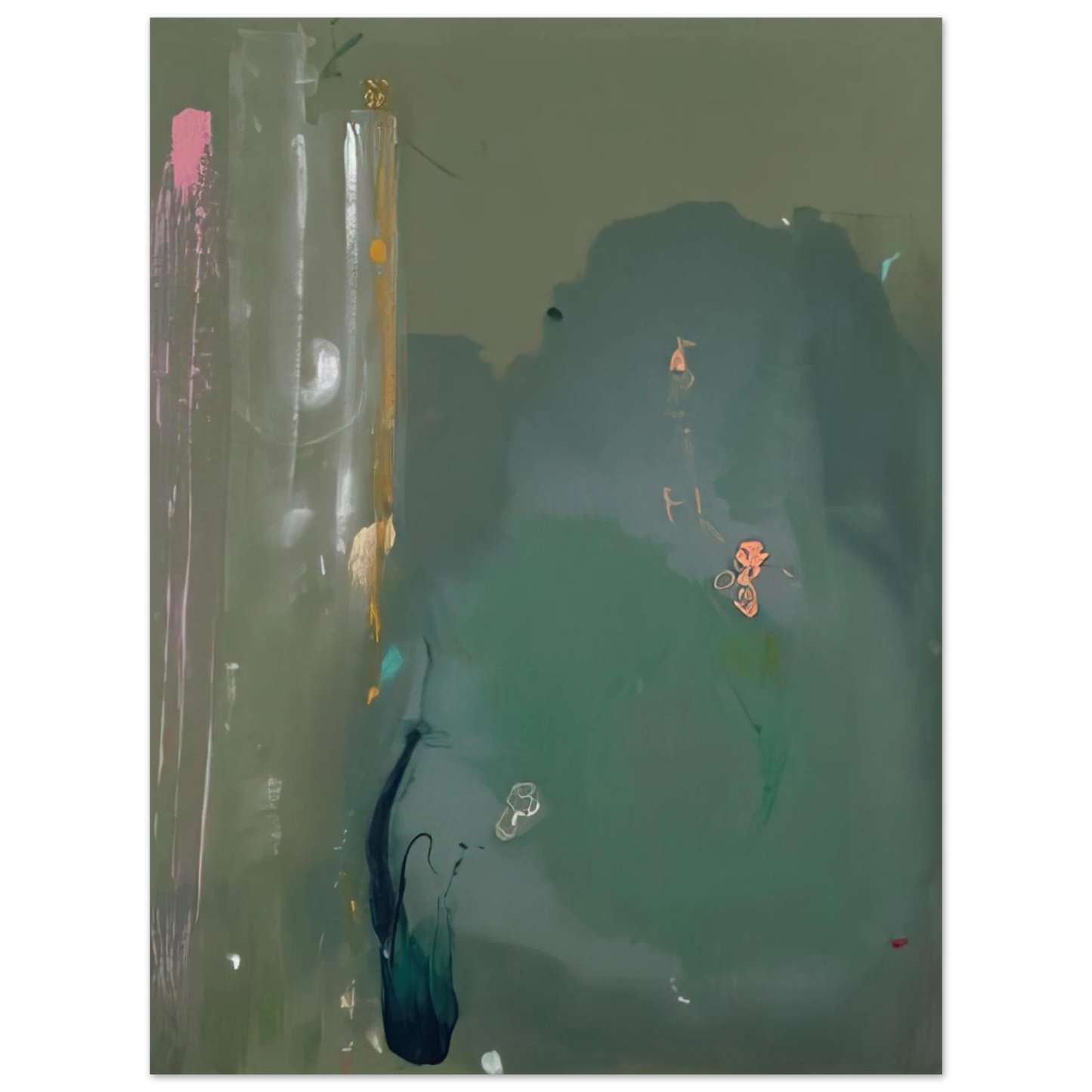 Helen Frankenthaler - CÃƒÆ’Ã‚Â´te d Argent - 1980 Wall art - 21x29.7 cm / 8x12" - Fine Art Poster-canvas - -
