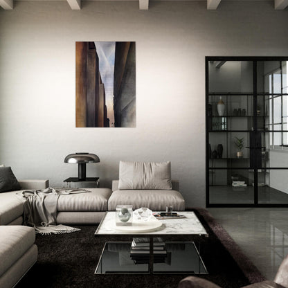 Street of New York II - Georgia O'Keeffe Brushed Aluminum Print - 70x100 cm / 28x40 inches | Georgia O'Keeffe Aluminum Print | Georgia O'Keeffe Prints