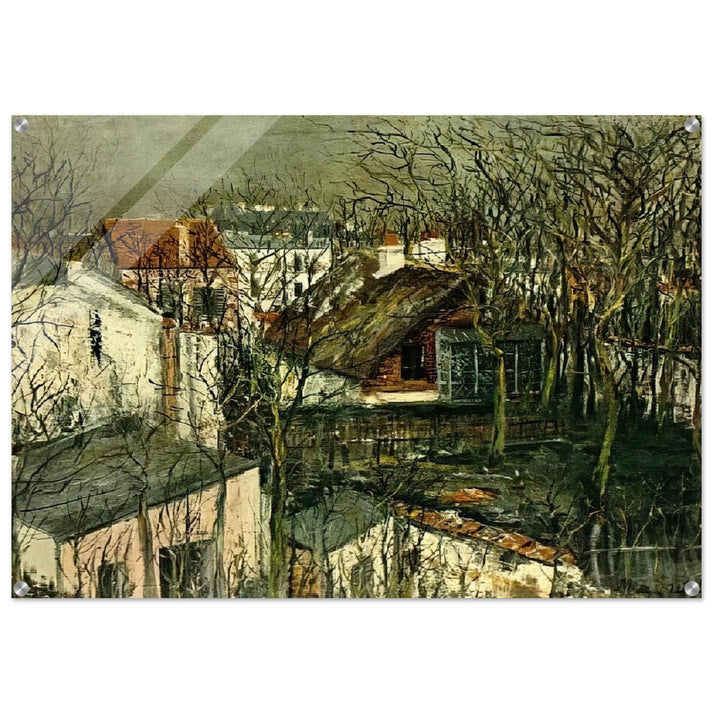 THE BERLIOZ HOUSE - Maurice Utrillo Acrylic Print - 70x100 cm / 28x40″ inches