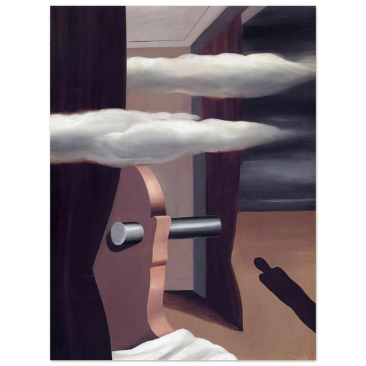 Rene Magritte - THE CATAPULT OF DESERT 1926  75x100 cm / 30x40inches Fine Art Poster