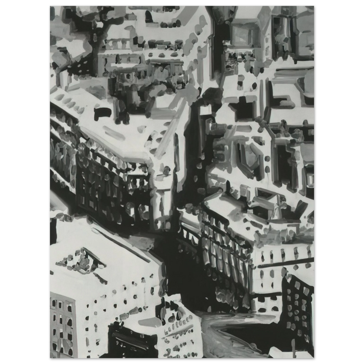 Gerhard Richter - TOWNSCAPE P1 1968  75x100 cm / 30x40inches Fine Art Poster
