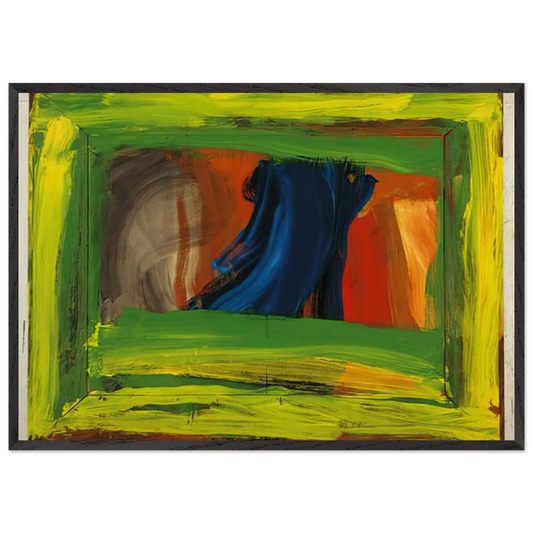 Night and Day - 1999 - Howard Hodgkin 70x100 cm / 28x40 inches Framed Art Print – Black Wooden Frame