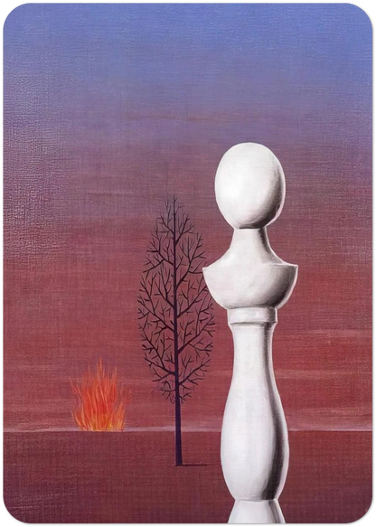 FASHIONABLE PEOPLE 1950 By Rene Magritte Pack of 10 Post Cards | Rene Magritte Post Cards | A6 (10.5 x 14.8 cm) - 4.1 x 5.8 inches
