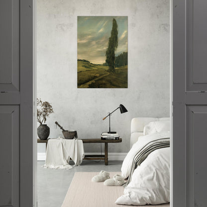 Contra Costa Landscape - Tonalism - Xavier Martinez Brushed Aluminum Print - 70x100 cm / 28x40 inches | Xavier Martinez Aluminum Print | Xavier Martinez Prints