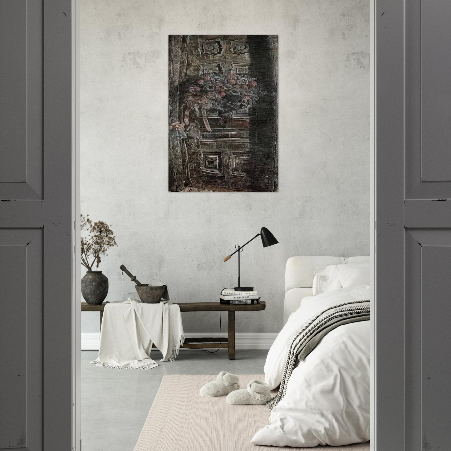 THE DOOR 1941 - Ivan Albright Brushed Aluminum Print - 70x100 cm / 28x40 inches | Ivan Albright Aluminum Print | Ivan Albright Prints