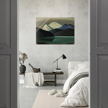 Mountains and Lake - 1929 - Lawren Harris Acrylic Print - 70x100 cm / 28x40″ inches