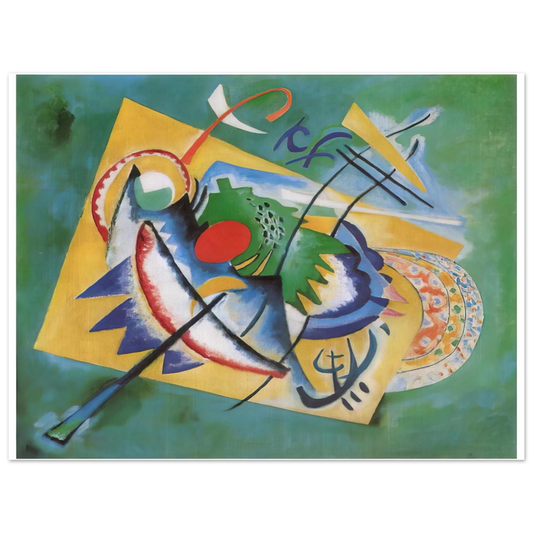 Wassily Kandinsky - RED OVAL 1920  75x100 cm / 30x40inches Fine Art Poster