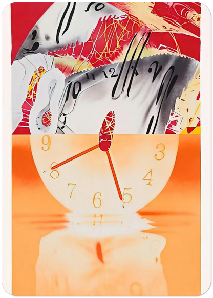 Hole in the Center of the Clock By James Rosenquist Pack of 10 Post Cards | James Rosenquist Post Cards | A6 (10.5 x 14.8 cm) - 4.1 x 5.8 inches