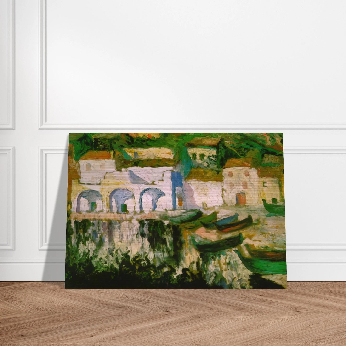 VIEW OF PORTDOGUE PORT ALUGER - Salvador Dali Brushed Aluminum Print - 70x100 cm / 28x40 inches | Salvador Dali Aluminum Print | Salvador Dali Prints
