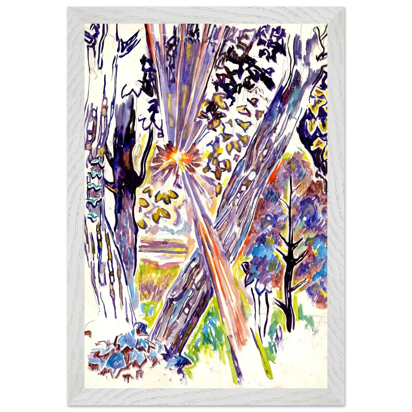 Walter Inglis Anderson - Walter Anderson Wall art - 50x70 cm / 20x28 inches - Premium Wooden Framed Poster With Fine Art Paper-canvas - White frame