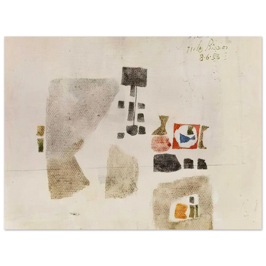 Julius Bissier - Komposition - 1956  75x100 cm / 30x40inches Fine Art Poster